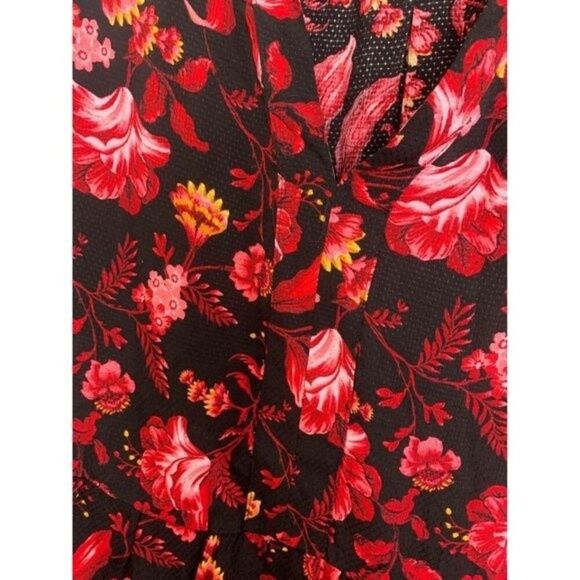 Terra Sky Women's Plus 2X Dark Floral Maxi Dress NEW - Picture 2 of 4